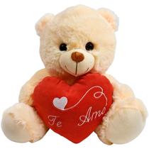 Urso Ursinho Pelúcia Coração Te Amo Presente Dia Namorados