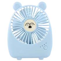 Urso Ventilador Pequeno Kawaii Fofo Mini de Mesa Escrivaninha Trabalho Estudos