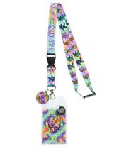 Ursos dançantes Tie-Dye Grateful Dead com suporte de identidade Ursos dançantes Tie-Dye Grateful Dead com suporte de identidade