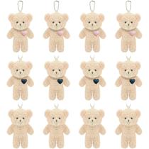 Ursos de Pelúcia Mini Teddy Brown WEGUTATS (12 Unidades) - 4,7 Polegadas - Decoração de Natal e Presentes