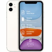 USADO Apple iPhone 11 128GB Branco Excelente Bateria 85 USADO Apple iPhone 11 128GB Branco Excelente Bateria 85