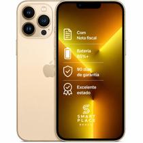 USADO Apple iPhone 13 Pro Max 256GB Dourado Excelente Bateria 85 USADO Apple iPhone 13 Pro Max 256GB Dourado Excelente Bateria 85