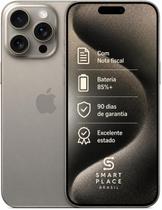 USADO Apple iPhone 15 Pro Max 256GB Titânio Natural Excelente Bateria 85 USADO Apple iPhone 15 Pro Max 256GB Titânio Natural Excelente Bateria 85