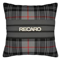 USADO: Capa Almofada Recaro 45x45 Automotivo Xadrez Decoração Carro Preto Logo Recaro USADO: Capa Almofada Recaro 45x45 Automotivo Xadrez Decoração Carro Preto Logo Recaro
