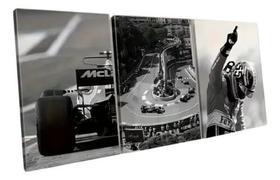 USADO: Quadro Automotivo Corrida 3 Partes Minimalista Preto Branco Branco USADO: Quadro Automotivo Corrida 3 Partes Minimalista Preto Branco Branco