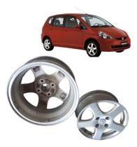 USADO: Roda Avulsa Aro Liga Leve 14 4x100 Honda Fit 2006 2011 Prateado