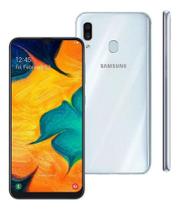 Usado: Samsung A30 64 GB Branco - Muito Bom Usado: Samsung A30 64 GB Branco - Muito Bom