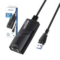 Usb 3.0 para lan c/ cabo - 10/100/1000 - exbom Usb 3.0 para lan c/ cabo - 10/100/1000 - exbom