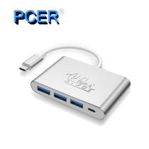 USB C Dongle Tipo C HDMI USB3.0 VGA Adaptador USB-C Adaptador