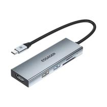 USB C HUB 5 em 1 Adaptador de estação de acoplamento HDMI 4K USB 3.0 Tipo C para laptops Macbook