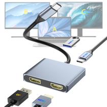 USB C para DisplayPort e adaptador HDMI 4 em 1 100W PD USB 3.0 USB C para DisplayPort e adaptador HDMI 4 em 1 100W PD USB 3.0