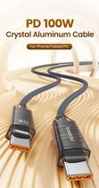 Usb Cabos 100W PD Nylon Trançado Cobre Estanhado 1M Preto E Branco Transferencia De Dados Rapido Velocidade De 480Mbps Carregamento Rapido De 100W Usb Cabos 100W PD Nylon Trançado Cobre Estanhado 1M Preto E Branco Transferencia De Dados Rapido Velocidade De 480Mbps Carregamento Rapido De 100W