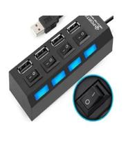 Usb hub 4 portas com interruptor e led knup hb-t63 Usb hub 4 portas com interruptor e led knup hb-t63