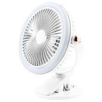 Usb Recarregável Desktop Clip Fan Light Desktop Handheld Small Fan Light Luzes de ventilador ao vivo Luz noturna Mini luz de ventilador