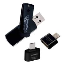 USB Unirex USON232M 32GB com adaptador à prova d'água