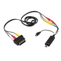 Usb2.0 Vhs para conversor de dvd kit de captura de áudio e vídeo cabo Scart Rca para Win10