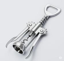 Utensilio Bar Saca Rolhas Borboleta Abridor Garrafa Metal Vinho Cerveja Dupla Funcao Pratico Facil De Usar Presente