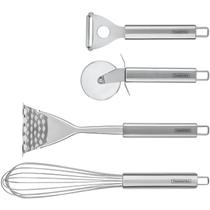Utensílio Cozinha Inox Tramontina Batedor Amassador Cortador Utensílio Cozinha Inox Tramontina Batedor Amassador Cortador