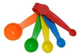 Utensílio De Cozinha Colher Medidora Com 5 Pecas Colorida - ZEIN IMP.