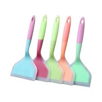 Utensílio De Cozinha De Silicone Colorido Espátula Larga Raspador De Ovo De Carne Ferramenta De