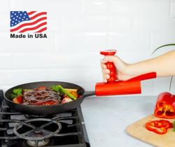 Utensílio de Cozinha KitchInventions Pan Buddy Cabo Vertical Vermelho Utensílio de Cozinha KitchInventions Pan Buddy Cabo Vertical Vermelho