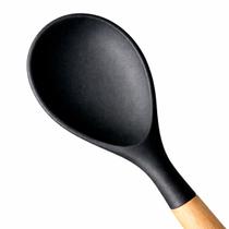 Utensílio de Cozinha Silicone com Cabo de Madeira Antiaderente