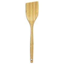 Utensílio de cozinha totalmente espátula angular de bambu