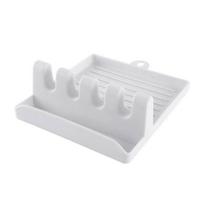 Utensílio de PP branco resistente ao calor Spoon Rest Wokex Kitchen