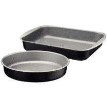 Utensilio Domestico Jogo Assadeira 2PC Alum.ant.pt