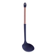 Utensílios cozinha antiaderente em nylon cabo rose - escumadeira, colher, concha, espatula, garfo, amassador de batatas,