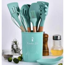 Utensílios Cozinha Silicone Colher Espátula Pegador 12 Peças