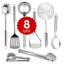 Utensílios de Cozinha 100 Inox Amassador de Batata e Pegador Multiuso