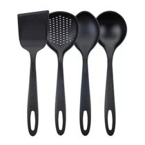 Utensílios de Cozinha Concha Colher Espátula Nylon Tramontina Preto Ability 4 Peças Utensílios de Cozinha Concha Colher Espátula Nylon Tramontina Preto Ability 4 Peças