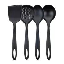 Utensílios de Cozinha Concha Colher Espátula Nylon Tramontina Preto Ability 4 Peças Utensílios de Cozinha Concha Colher Espátula Nylon Tramontina Preto Ability 4 Peças