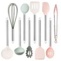 Utensílios de cozinha COOK WITH COLOR Conjunto de cozinha de silicone de 10 peças Utensílios de cozinha COOK WITH COLOR Conjunto de cozinha de silicone de 10 peças