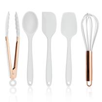 Utensílios de cozinha COOK WITH COLOR Silicone, 5 peças, branco/cobre