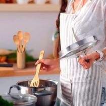 Utensílios de Cozinha de Bambu - Conjunto Completo com 5 Peças Utensílios de Cozinha de Bambu - Conjunto Completo com 5 Peças