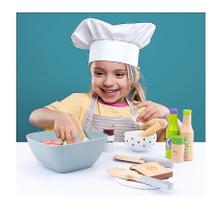 Utensílios de cozinha de brinquedo e aparelho Playset com indução e fritura