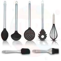 Utensílios De Cozinha Em Silicone Com 7 Peças