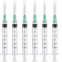 Utensílios de dispensação de laboratório: 50 unidades, 3 mL, 21 Ga, embalados individualmente