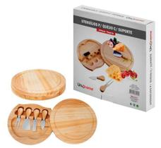 Utensílios Para Queijo Com Suporte - unihome Utensílios Para Queijo Com Suporte - unihome