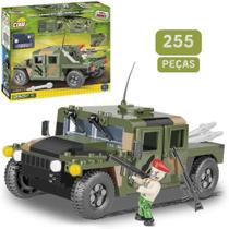 Utilitario Humvee Militar Americano Blocos p/ Montar 255 pçs