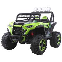 Utv Elétrico Infantil 12V 4x4 2 Assentos Carro Buggy Controle Som Usb Luzes Bluetooth Brinqway Bw131