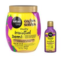 Uva Salon Line Kit com Óleo e Creme Multy