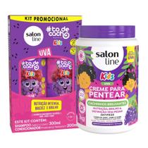 Uva Salon Line Kit com Shampoo, Condicionador e Creme de Pentear Uva Salon Line Kit com Shampoo, Condicionador e Creme de Pentear