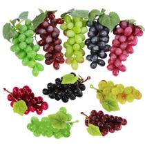 Uvas artificiais Supla, pacote com 10 cores variadas, borracha