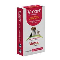 V-cort Antinflamatório Antialérgico P/ Cães Gatos 20 Comp. - ORGANNACT V-cort Antinflamatório Antialérgico P/ Cães Gatos 20 Comp. - ORGANNACT