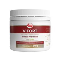 V Fort Intenso Pré Treino Sabor Limão 240g Vitafor V Fort Intenso Pré Treino Sabor Limão 240g Vitafor