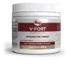 V-FORT Intenso Pré Treino Vitafor 240g Frutas Vermelhas Sabor:Frutas Vermelhas V-FORT Intenso Pré Treino Vitafor 240g Frutas Vermelhas Sabor:Frutas Vermelhas