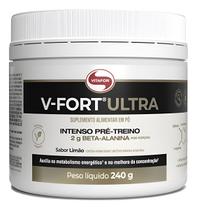 V-FORT Ultra Intenso Pré-treino Vitafor 240g Limão Sabor:Limão